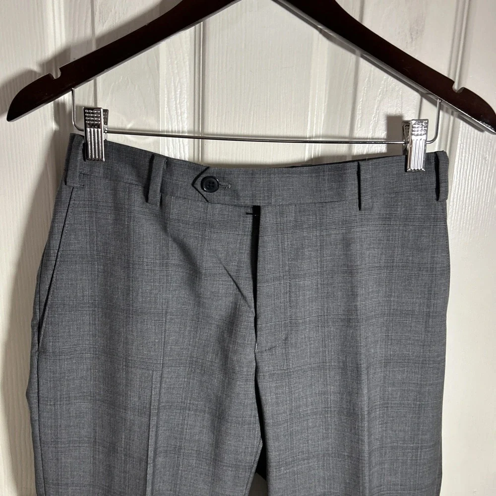 NEW Murano Collezione Slim Fit 2 Piece Gray Wool Suit 36R